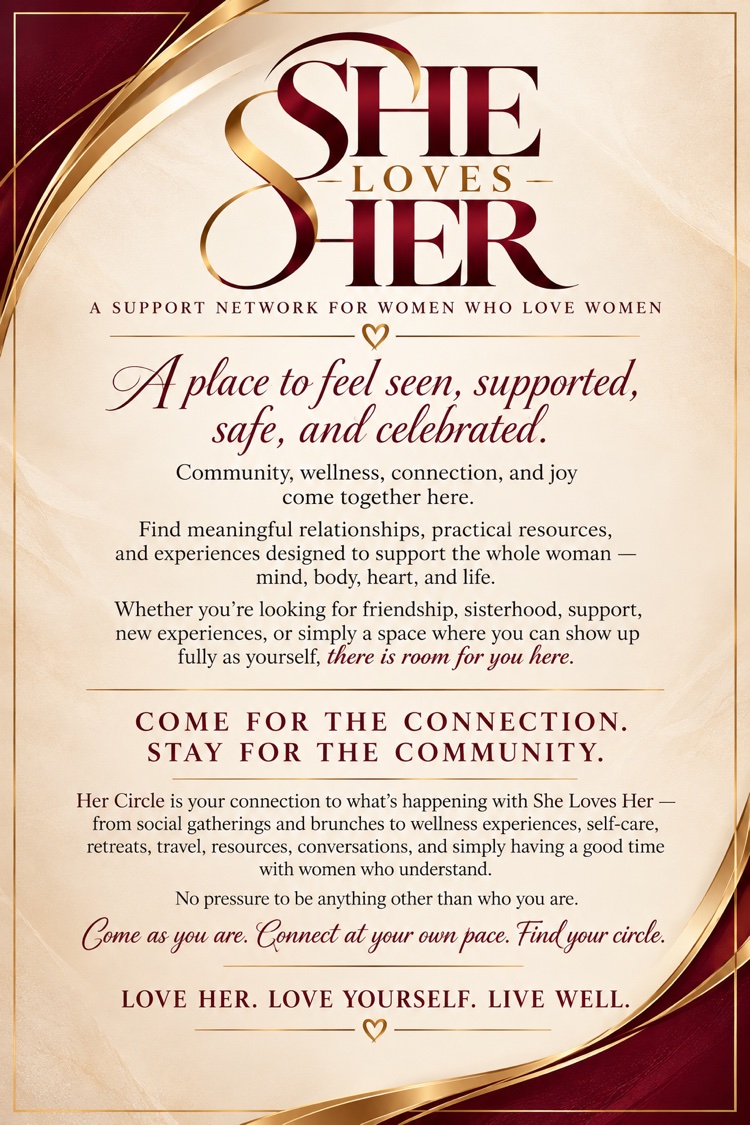 She Loves Her welcome — a supportive community for the whole woman: mind, body, heart, and life